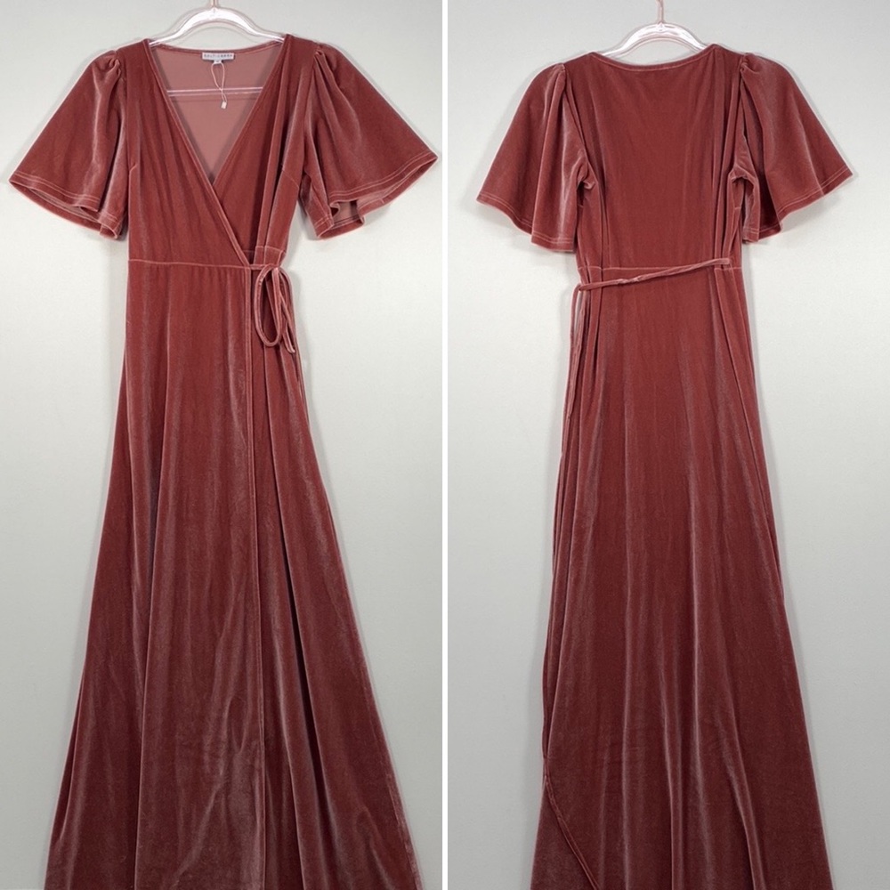 Baltic Born Wrap Dress Women's Medium Velvet Bridesmaid/Party/Special Occasion